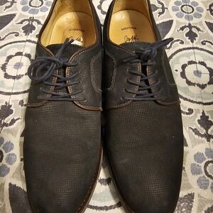 Johnston & Murphy Navy Blue Sheepskin Show Size 9.5